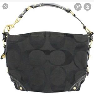 Coach Black Signature Shoulder Bag